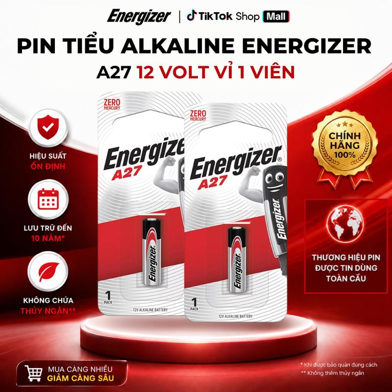 Pin Energizer A27_12 volt - Vỉ 1 viên