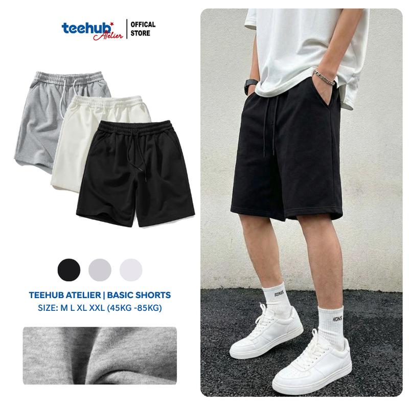 Quần Short Thun TeeHub-Signature vải Da Cá dày dặn form trên gối dáng xuông…