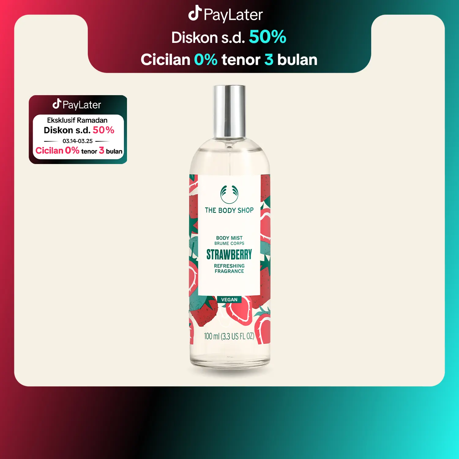 The Body Shop Strawberry Body Mist 100ml Perfume