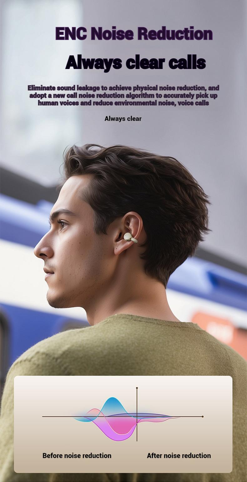 Product Introduction of X31 TWS Ear Earring Wireless Bluetooth headset 5.4 headphones Bone Conduction Earphone Headset TWS Sport Earbuds 34