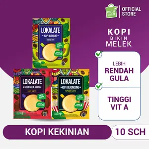 Lokalate Kopi Instan 10 Sch - Tinggi Vitamin A & Rendah Gula