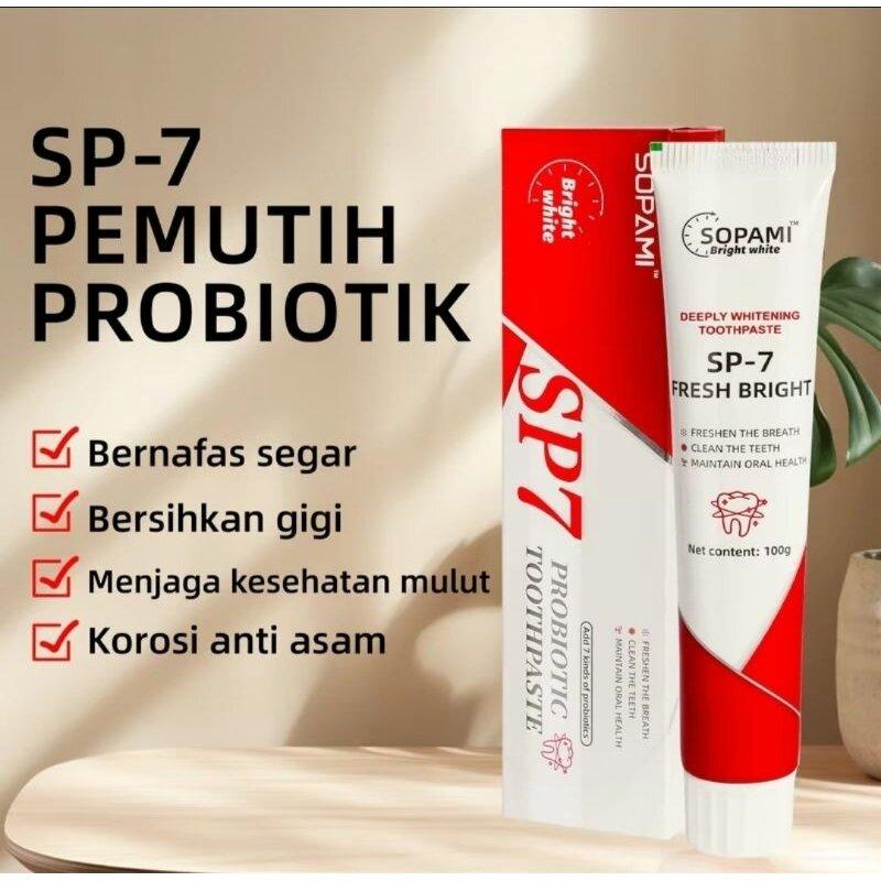 Pasta Gigi YAYASHI SP7 Pemutih dan Penghilang Bau Mulut Rasa Natural Mint 100g - Probiotics, Penyegar 1