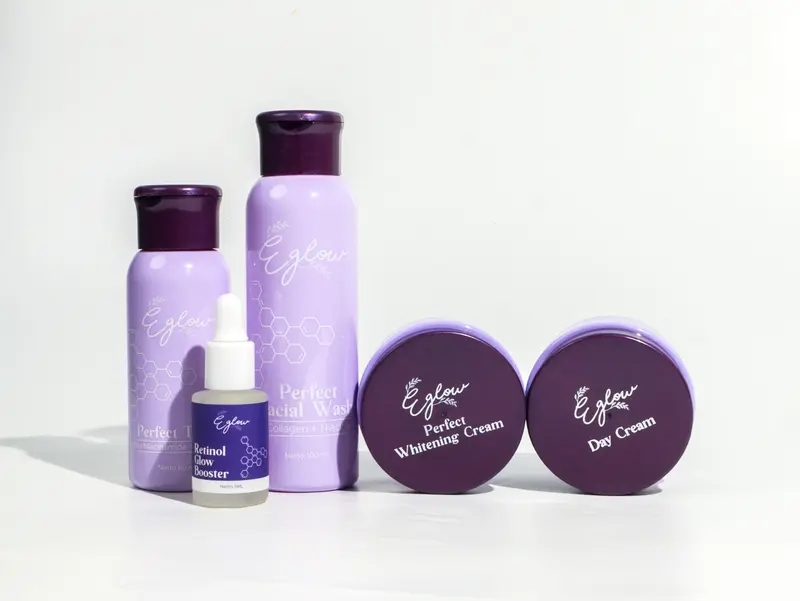 Eglow platinum paket wajah paket whitening  paket acne / paket ultimate bpom 1