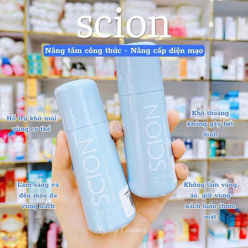 LĂN KHỬ MÙI SCION XANH NGỌC- -Dạng lăn ướt 75ml, thiết kế vỏ xanh nhạt thiết kế mới.