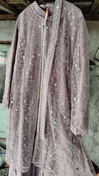 Product Review of Julissa Dress Free Outer Brokat Tille Mutiara Rompi Kondangan Gamis Pesta Polos from A**a 3