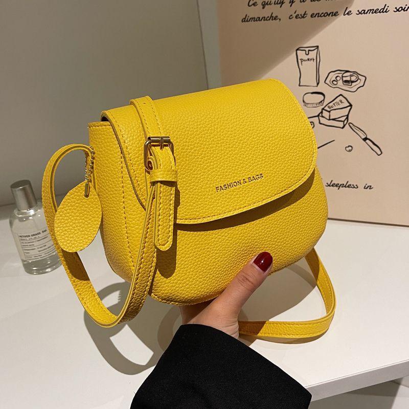 Túi da một vai dành cho phụ nữ, Túi đeo chéo thời trang Túi da màu vàng trắng Bag Tote Kem