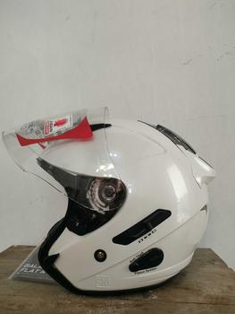 Product Review of KYT Galaxy Flat R Solid White I Flat Visor Iridium I Spoiler - Helm Half Face Motorcycle from m**r 1