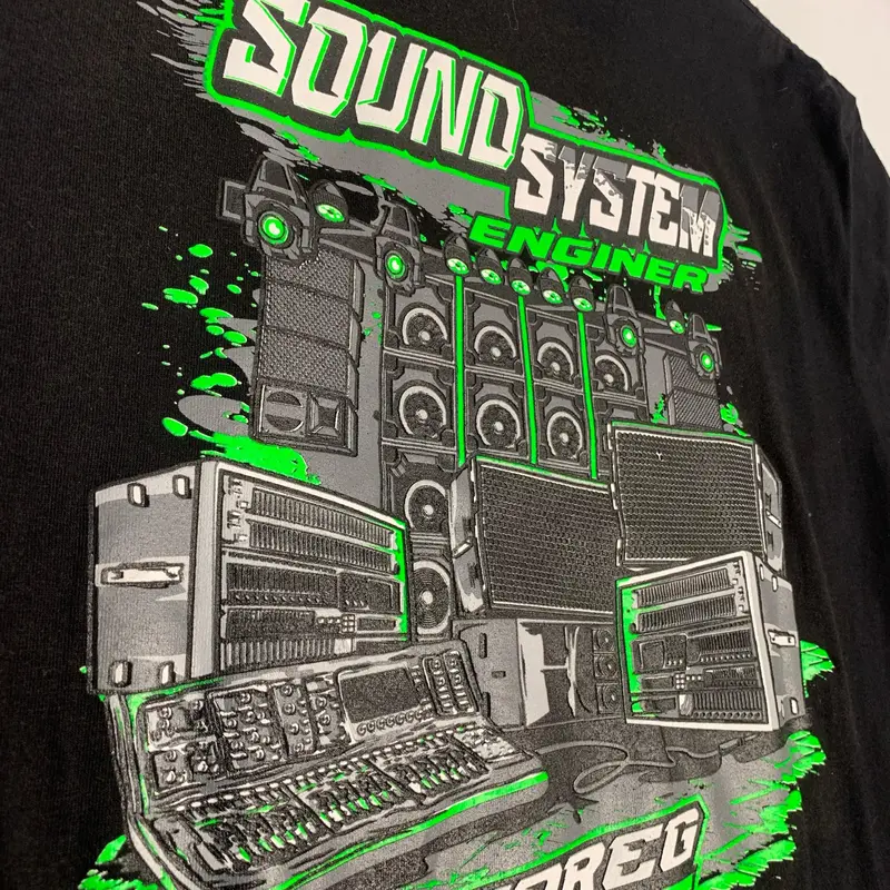 KAOS SOUND SYSTEM ENGINER HOREG STYLE PMS 08 BAHAN CATTON COMBED 24S PREMIUM SABLON DTF PREMIUM 0