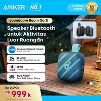 Gambar Soundcore Boom Go 3i Portable Bluetooth Speaker by Anker 15W Punchy Sound 24H Playtime IP68 BassUp 2.0 Emergency Charging, Bluetooth 6.0 Waterproof Speaker for Hiking/Cycling/Camping - D5103 - Black dari Anker Indonesia Kota Administrasi Jakarta Utara 1 Tokopedia
