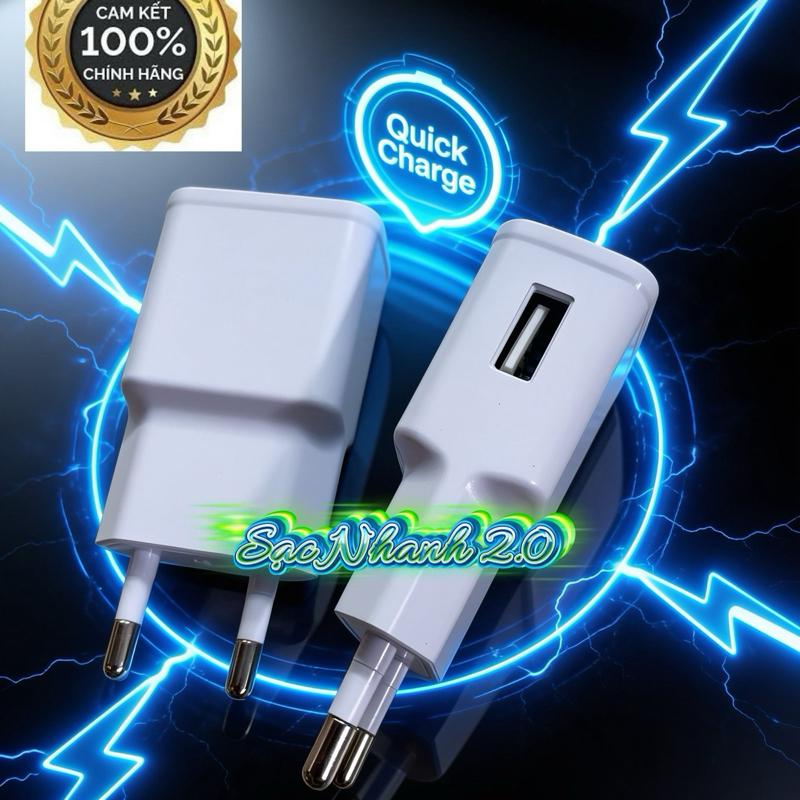 Củ Sạc 5V-2A Sạc Nhanh Cho Điện Thoại & Loa Bluetooth - Kích Thước Nhỏ Gọn, An Toàn, Tiện Lợi Cho Di Chuyển - Quick Charge 2.0
