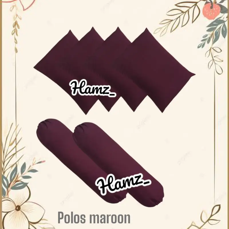 sarung bantal polos dan embos premium isi 6pc 4 sarung bantal 2 sarung guling sarung bantal motif dewasa uk45x60 1