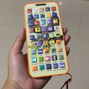 Smartbaby Indonesia Mainan Edukasi Anak 45 Tombol 17Pro Oranye - Ponsel dengan Musik dan Lampu 20000+ Konten Cerita dan Lagu Anak-Anak Indonesia Mainan Interaktif dengan Pengisian Daya Type-C  Cocok untuk Anak Usia 1-6 Tahun