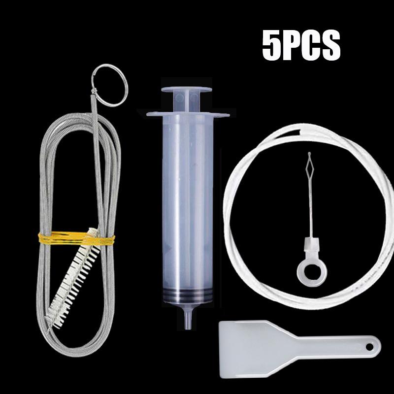 Product Introduction of 5Pcs/Set Refrigerator Drain Hole Clog Remover Dredge Cleaning Tools Fridge Hole Brush Water Outlet Cleaner for Household Clean 27