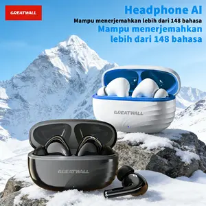GREATWALL Headphone Bluetooth Nirkabel Baru 2026, Earbud Olahraga, Kompatibel dengan Ponsel iPhone dan Android