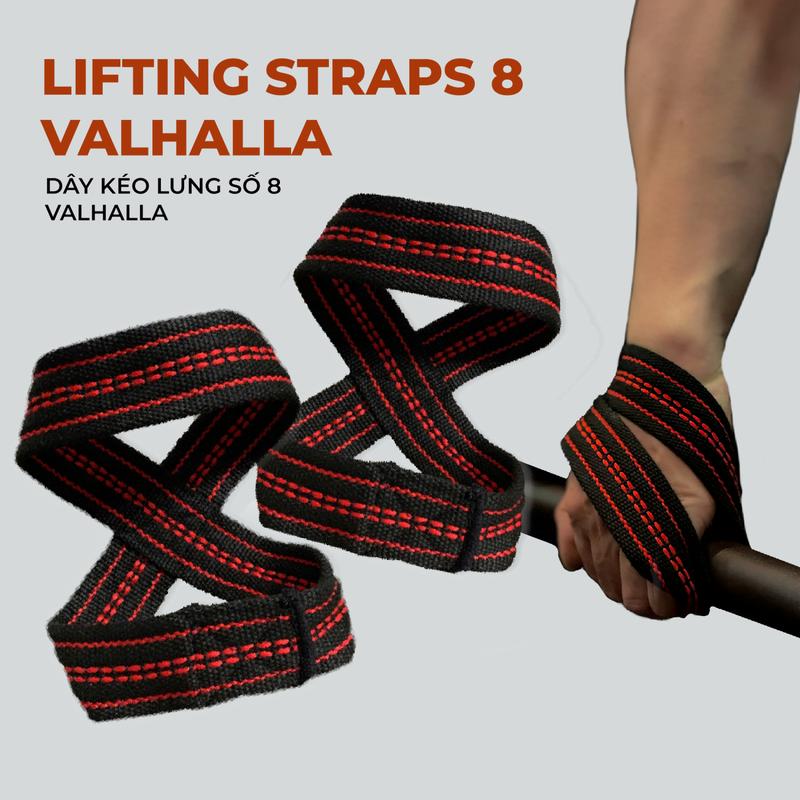 Straps 8 Valhalla – Dây Kéo Tạ Vòng 8 Chắc Chắn, Bền Bỉ cho Gymer , tập GYM , POWER LIFTING | Valhalla Fitness