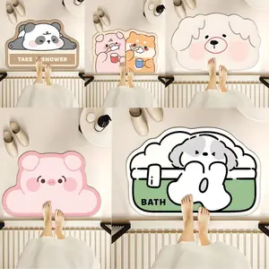 HL0626 Keset Kaki Dapur Karakter Hewan Keset Lantai Anti Slip Keset Kamar Mandi Motif Kekinian