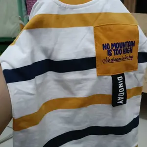 STRIBLYKIDS X DINODAY -ONE SET OVERALL KAOS SALUR STRIPE JUMPSUIT ANAK LAKI LAKI PEREMPUAN