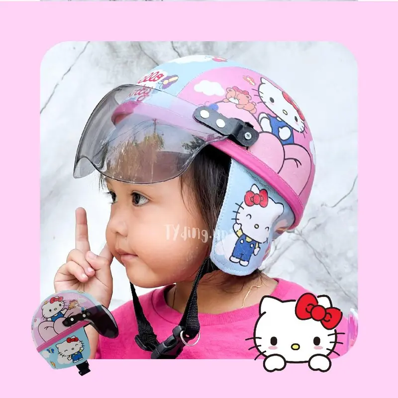 HELM RETRO CHIPS ANAK CUSTOM NAMA KARAKTER LITTEL PONY UNTUK USIA 1 2 3 4 5 TAHUN LUCU 3
