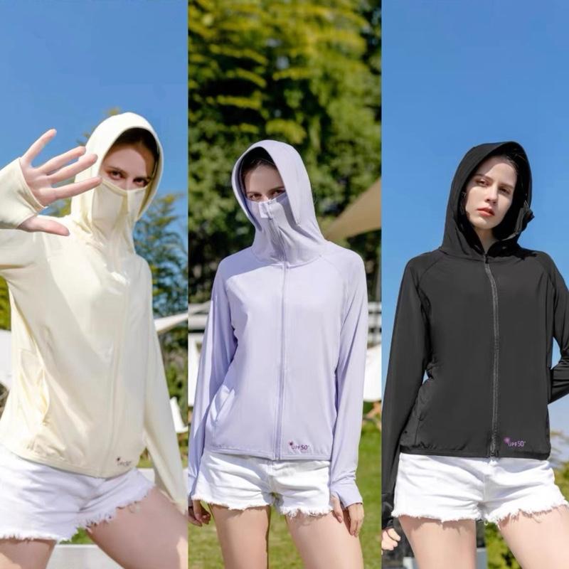 Áo Chống Nắng Su Kim Lạnh 6D Hàn Cao Cấp UPF 50+ Dành Cho Nam Nữ Logo Đổi Màu Có Túi Trong AV06 Chống Tia UV Mềm Mại Thoáng Khí