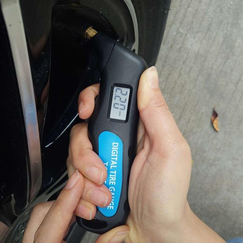 Product Introduction of Digital Car Tire Tyre Air Pressure Gauge Meter LCD Display Manometer Barometers Tester for Car Truck Motorcycle Bike Car-styling 26