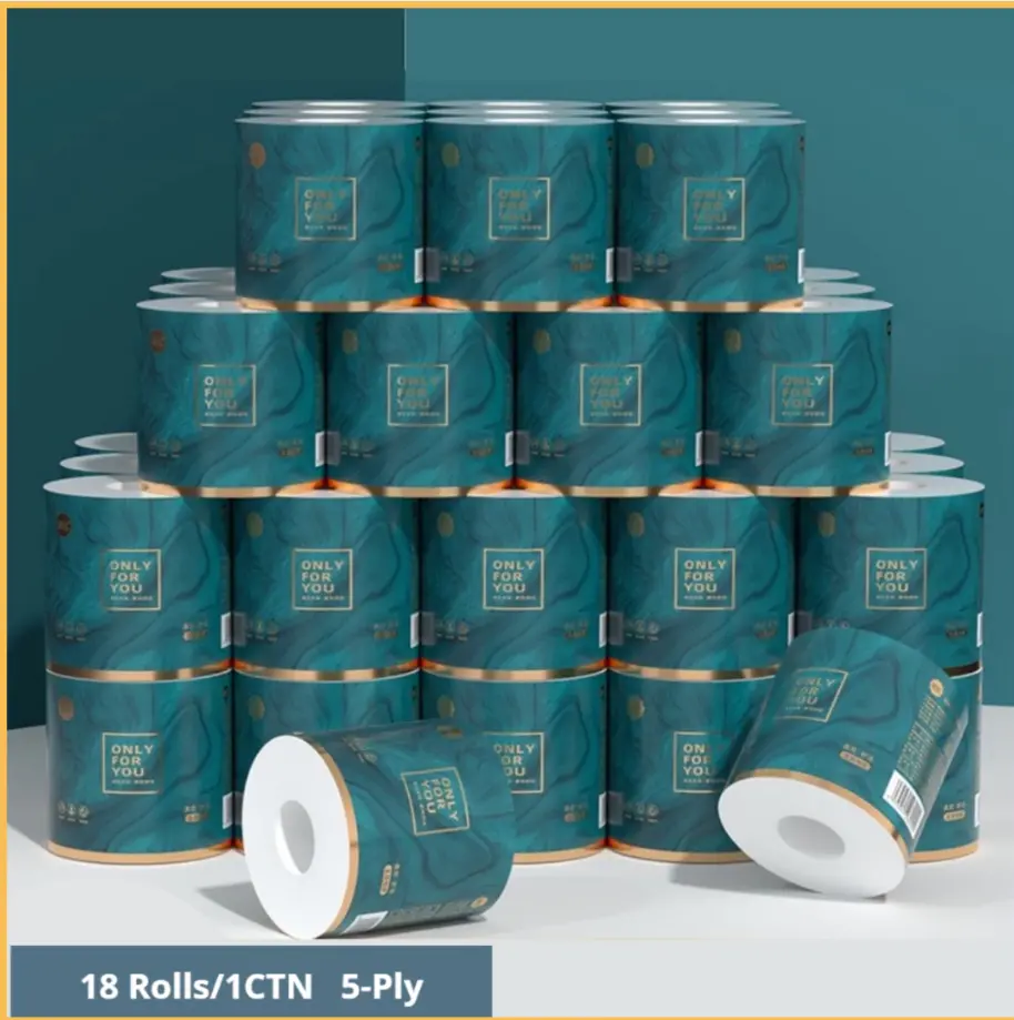 SG Local-ManHua 5 Ply Gentle Toilet Roll/Tissue – Thicken and Toughen For Better Absorbency & Easily Dissolvable