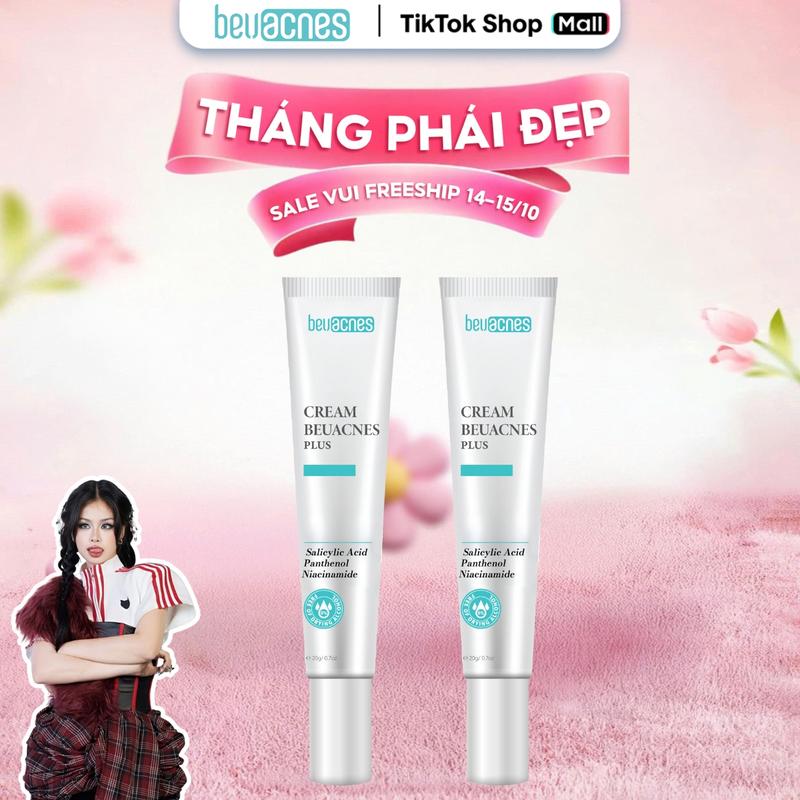 [COMBO 2TM] - TML220 Combo 2 Kem Mụn BEUACNES PLUS 15g - Giảm Mụn, Sáng Da, Mờ Thâm Mụn, Dưỡng Ẩm Da Skincare Tea Làm Đẹp Da Nam Nữ Women không dùng Cho Bé Trà bôi chấm mụn