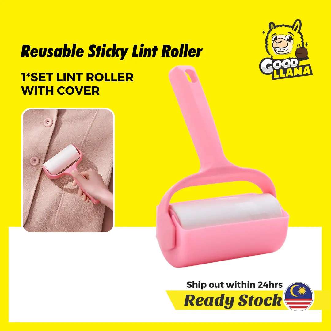 GOOD LLAMA Reusable Sticky Lint Roller Paper for Dust Hair Pet Fur Remover Cloth Cleaner