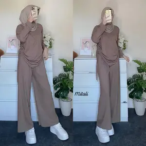 [READY KIRIM] MT - Promo BUY 1 GET 1 Paket Oneset Serut Nayla Knit Premium