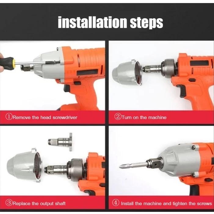 Cordless Brushless Electric Accessory Heavy Duty Impact Wrench Shaft ...