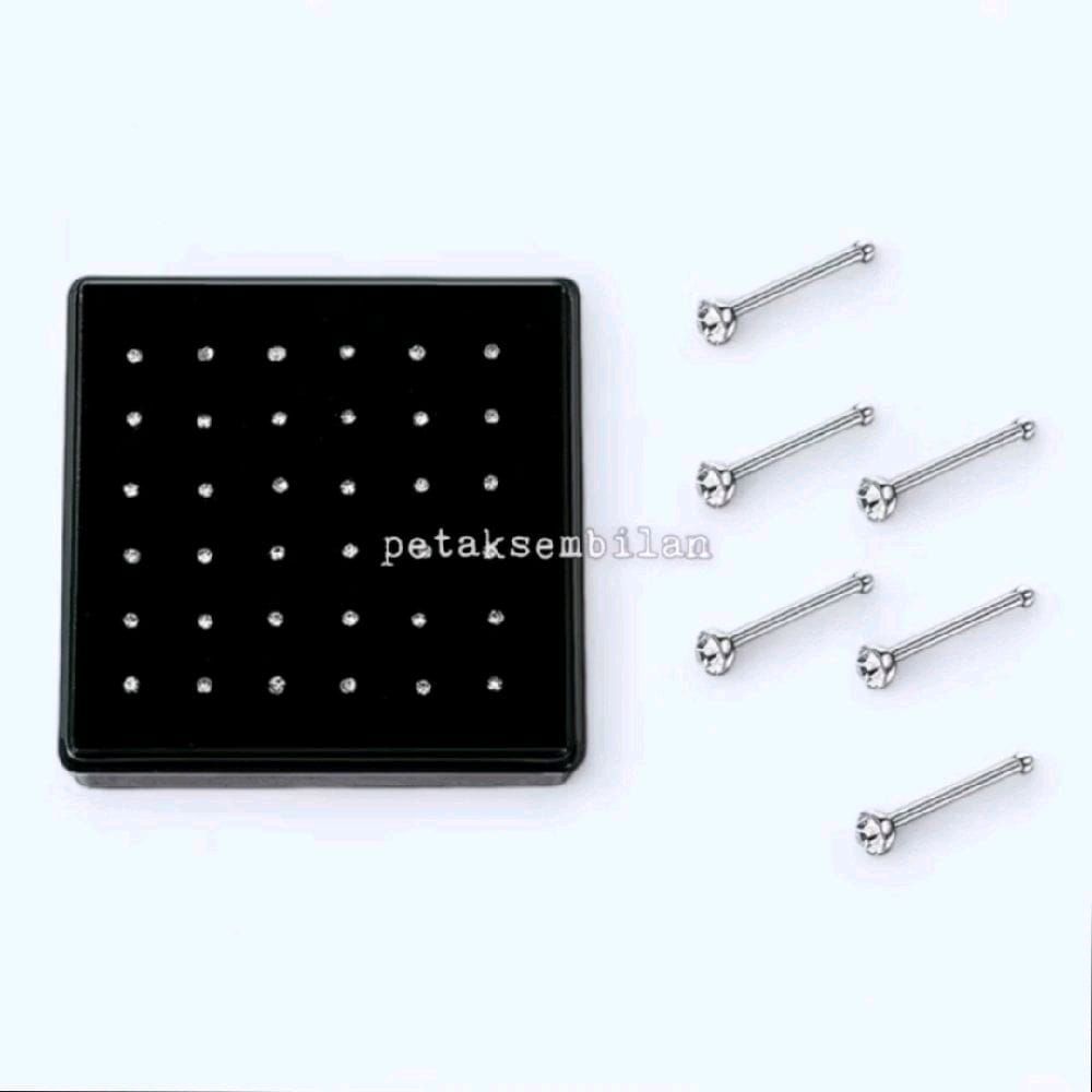 Anting Tindik hidung permata nose stud, anting Piercing hidung diamond Titanium Anting Tindik hidung permata nose stud, anting Piercing hidung diamond Titanium