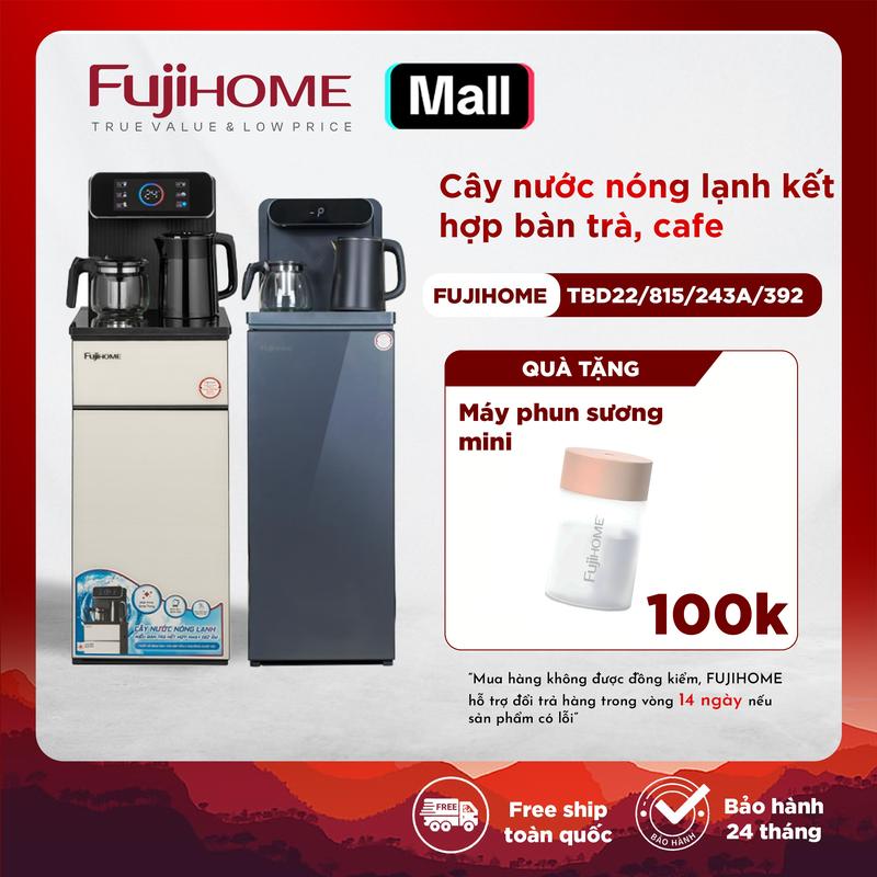 Cây nước nóng lạnh kết hợp bàn trà Fujihome công nghệ chíp ( làm nước mát 15 - 20 độ C ) TBD22/ TB815/ TB243A/ TB392/ TB110E màn hình cảm ứng, điều kiển từ xa - Bảo hành 24 tháng toàn quốc
