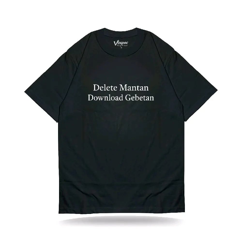 Vospec T-shirt Delete Mantan Download gebetan kaos cotton reaktif combed premium