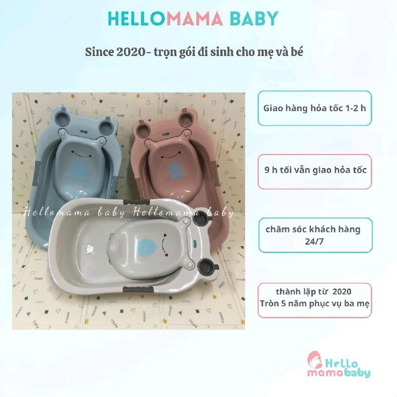 THAU TẮM CHẬU TẮM ẾCH CHO BÉ NHỰA DÀY DẶN CHẮC CHẮN,CÓ KỆ ĐỠ CHỐNG SẶC VÀ VAN XẢ NƯỚC