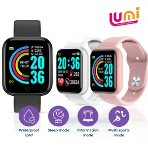 SmartWatch Y68 unisex jam Sport Waterproof Bluetooth Fitness Tracker Wristband Pedometer Heart