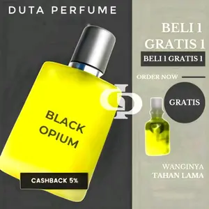 PROMO KHUSUS HARI INI BELI 1 GRATIS 1 PARFUM 35ml + Tester 3 ml  Black Opium - PARFUM CEWEK COWOK TAHAN LAMA 24 JAM - PARFUM YANG SEDANG VIRAL