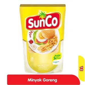 SunCo Minyak Goreng 2Liter Bening 5X Proses untuk Masakan Lezat