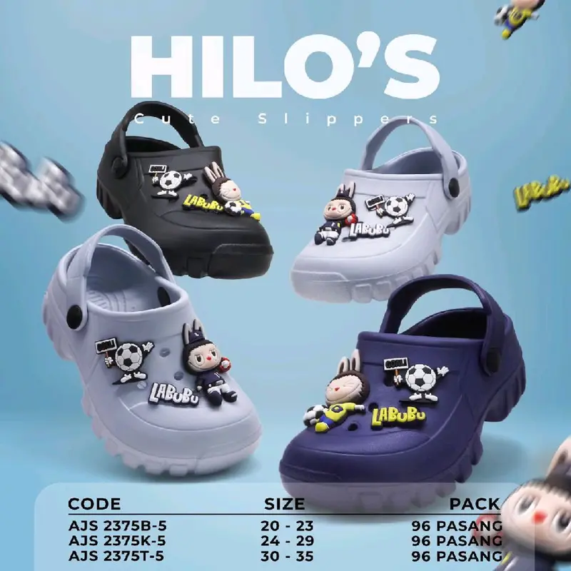 Sandal baim anak labubu terbaru | Sandal Hilo's anak kekinian (uk/24-29) 0