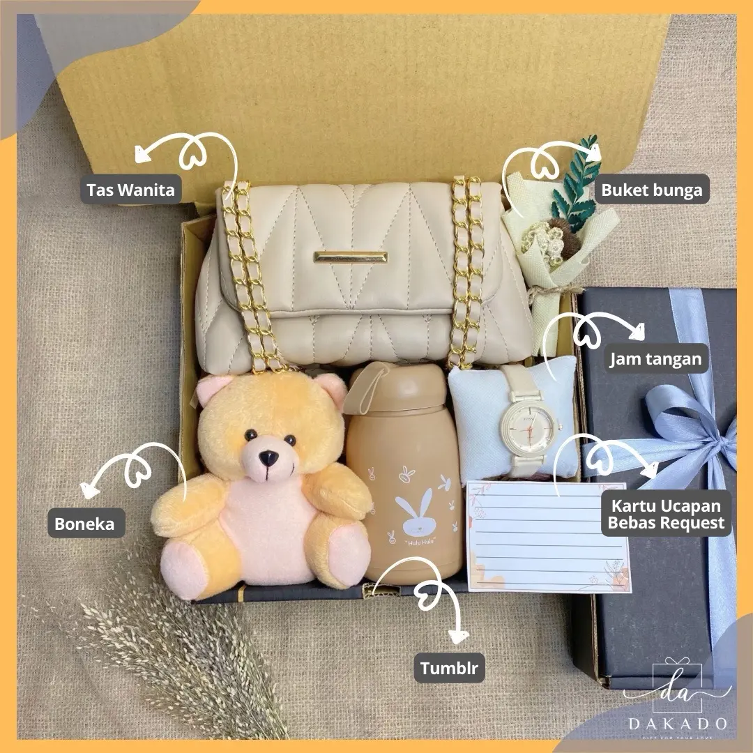 HAMPERS TAS KADO CEWEK ULTAH ANNIVERSARY TAS KADO VALENTINE HAMPERS SLING BAG KADO BIRTHDAY WISUDA