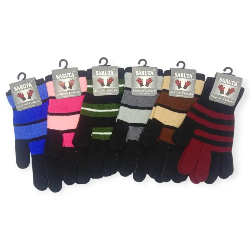 SARUNG TANGAN RAJUT BELANG SALUR MEREK SARUTA SARUNG TANGAN MOTOR BELANG SALUR REMAJA DEWASA UNISEX 1