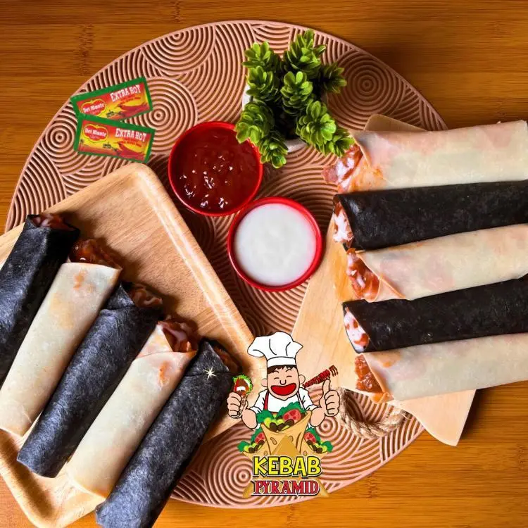 Paket PREMIUM 10 Kebab Pyramid PANJANG  Ori dan Black Daging Sapi Tanpa Sayur (10 PCS) Makanan frozen Food Cemilan Instan (bukan Kebab Mini) 4