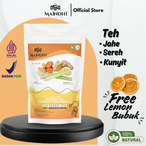 MAINDHI Teh Sereh, Kunyit dan Jahe Kemasan 30 Tea bag Minuman
