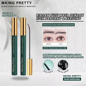 MKING PRETTY Mascara Waterproof & Tahan Lama emanjangkanBulu Mata Anti Noda Fast Dry Tidak /udah untur Kosmetik Makeup
