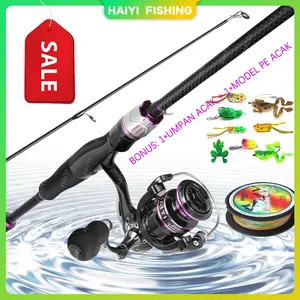Spinning Fishing Rod 1.65M/1.8M/2.1M Joran Pancing 1 Set Lengkap Untuk Memancing pinning Fishing Rod Karbon berongga Spinning Fishing Reel Set Setelan Pancing 2000-5000 Series Spinning Fishing Reel Max Drag 10kg Karbon Fiber Fishing Rod