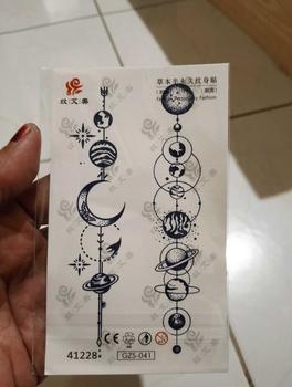 Product Review of tato temporer premium tatto kecil semi permanen tattoo fruit ink aesthetic planet Temporary from T** H**i 0