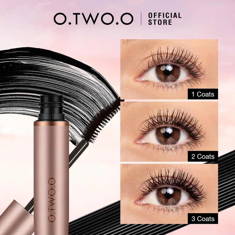 Maskara O.TWO.O Waterproof Tahan Lama untuk Bulu Mata Lentik dan Hitam - Mascara 2