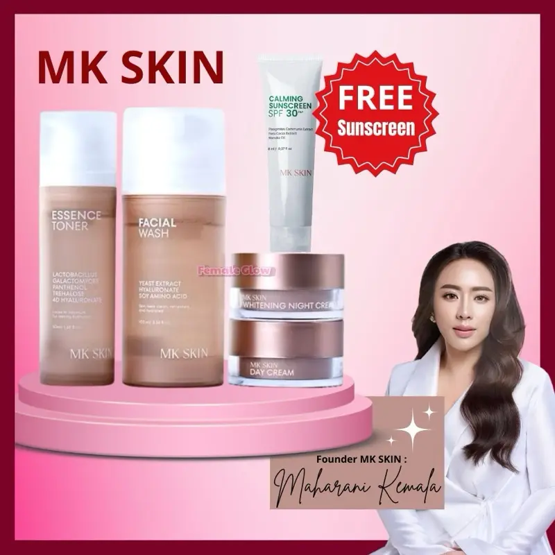 READY STOCK MK SKIN PAKET WHITENING, ACNE, MELACARE mencerahkan melembabkan 0