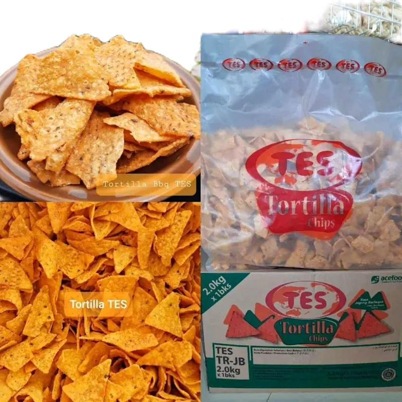 tes tortilla ships enak bbq Rendah lemak 0