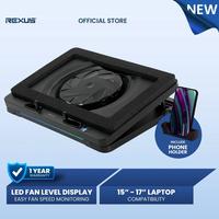 Gambar Rexus Breeze B400 V2 Frost Cooling Pad Cooler Fan Kipas for Gaming Laptop Notebook up tp 17" 17 inch , RPM up to 2400 , Kipas Besar 15 cm Computer Pendingin - Hitam dari Click & Go Tokopedia Kota Bandung 1 Tokopedia