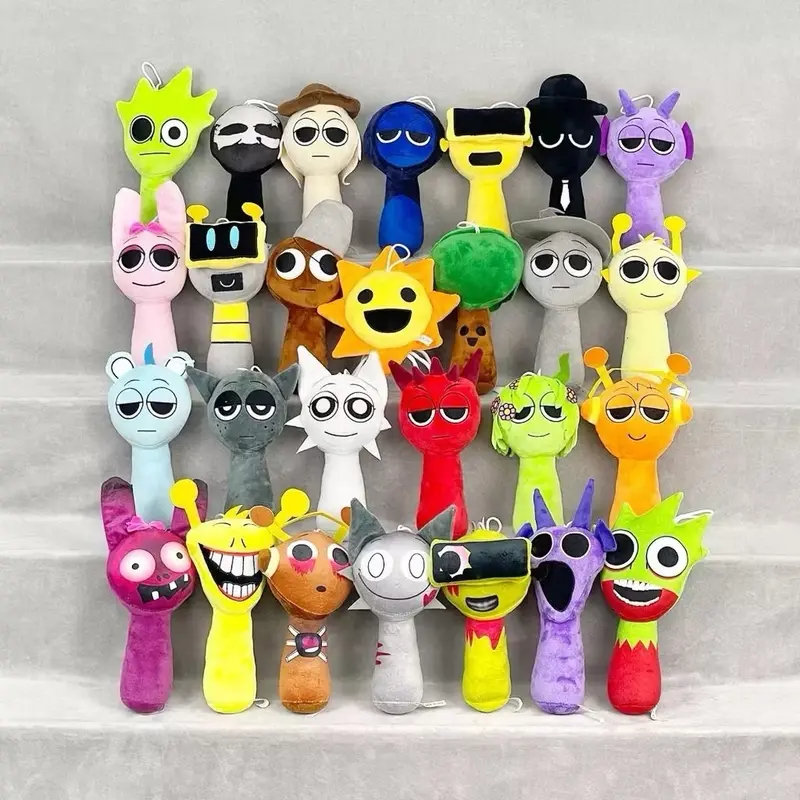 Mainan Boneka Sprunki Horor Plush Rhythm Box New Surrounding Spunky the Game Ukuran 40CM Plush Dolls Toys 4
