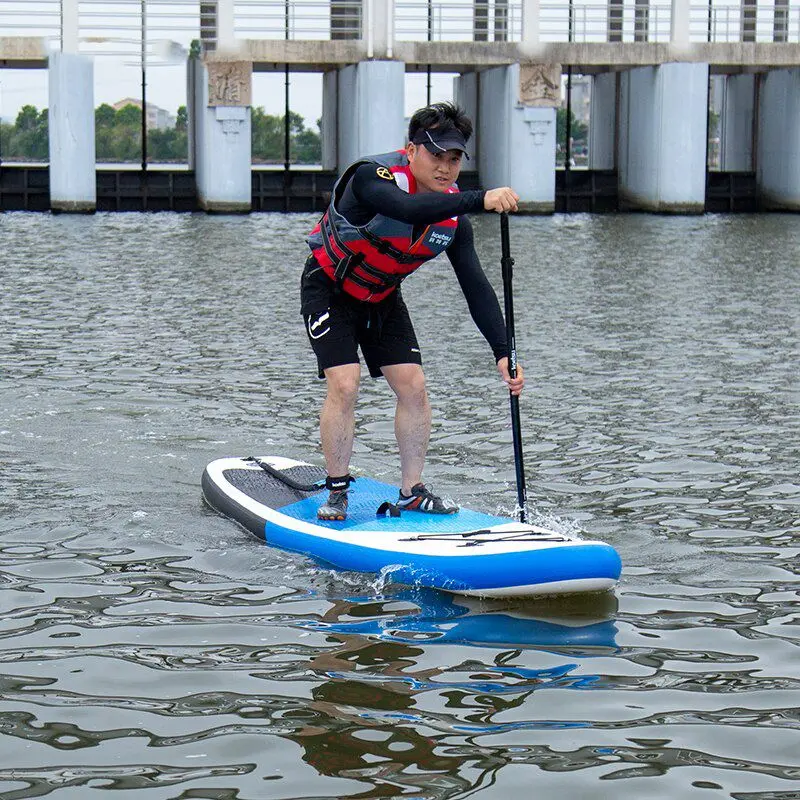 Stand Up Paddle Board Papan Dayung Praktis Stand Up Sup Board Inflatable Adjustable Surfboard Shoulder Carry Sling Stand Up Paddleboard 6
